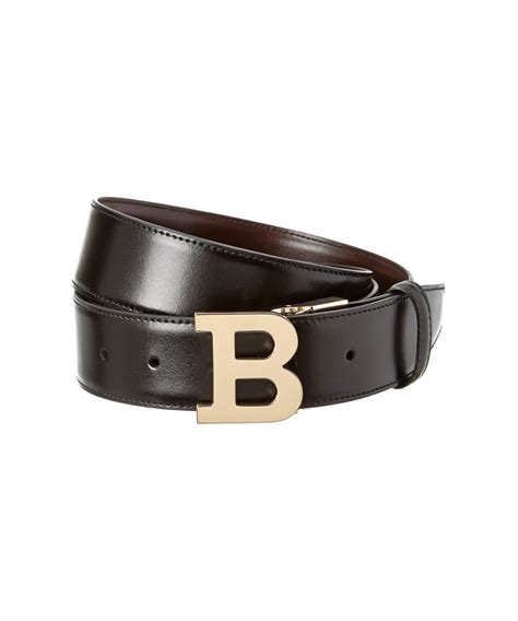 Reversible Leather B Buckle Belt 